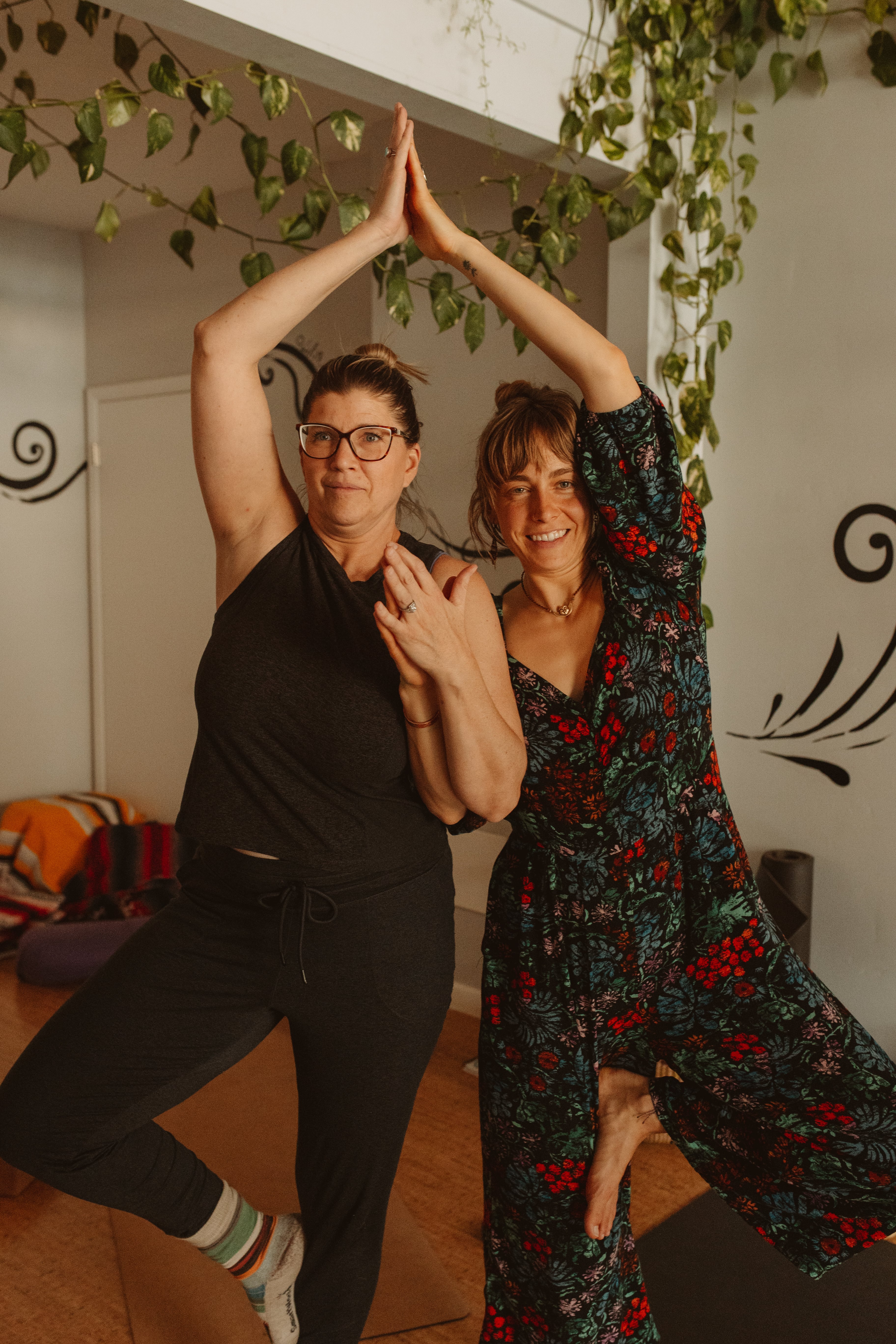 A trainee and me (Jessica) doing forest partner pose together